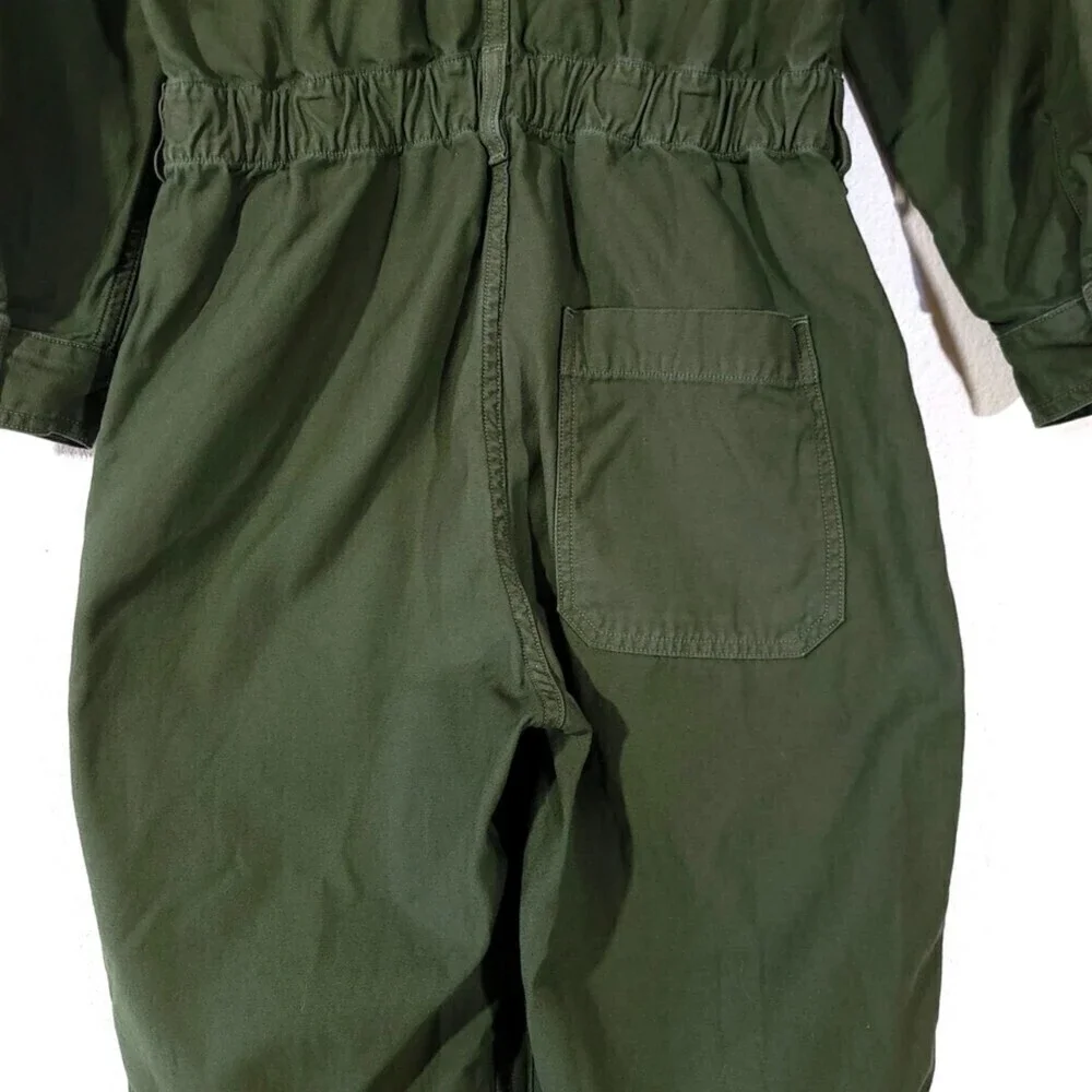 CITIZENS OF HUMANITY Marta Utility Jumpsuit Workwear Coverall Minimal Cargo Army